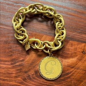 Elegant Gold Chain John Wind Sorority Gal bracelet.